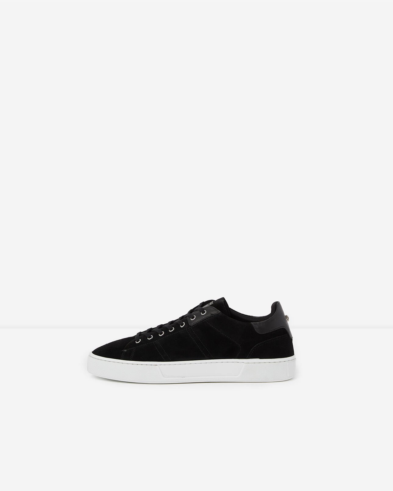 The Kooples HOMME BLACK baskets basses cuir noir