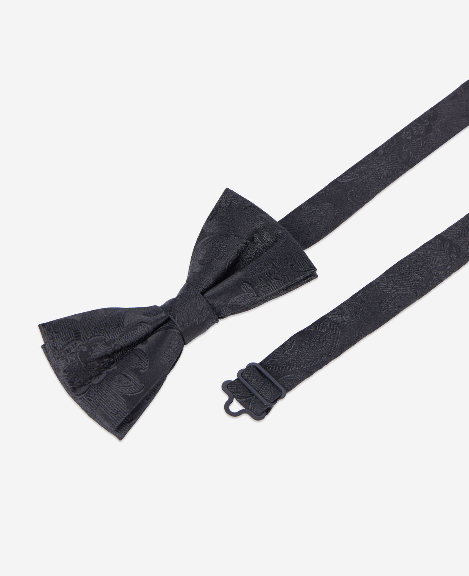 The Kooples MEN BLACK black silk bow tie
