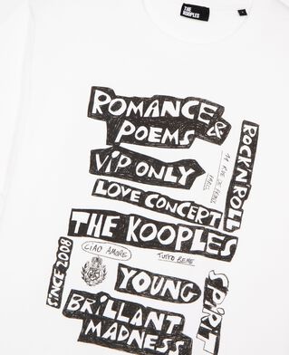 The Kooples F WHITE t-shirt with white screen print