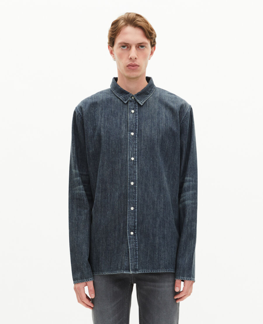 The Kooples HOMME BLUE ELECTRIC chemise en denim bleue