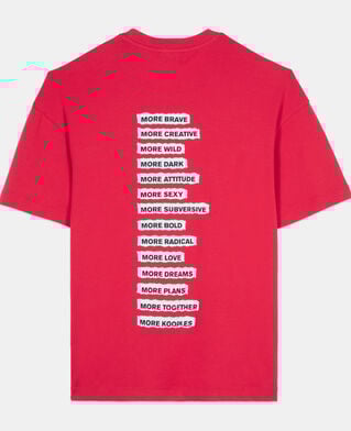 The Kooples FEMME RUBIS t-shirt avec patchs rouge