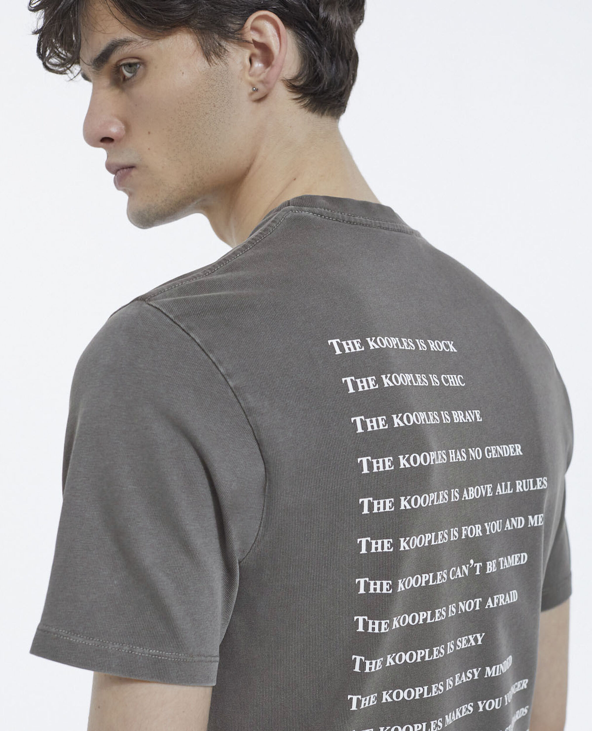Light gray T-shirt with What is print, GREY, hi-res image number null
