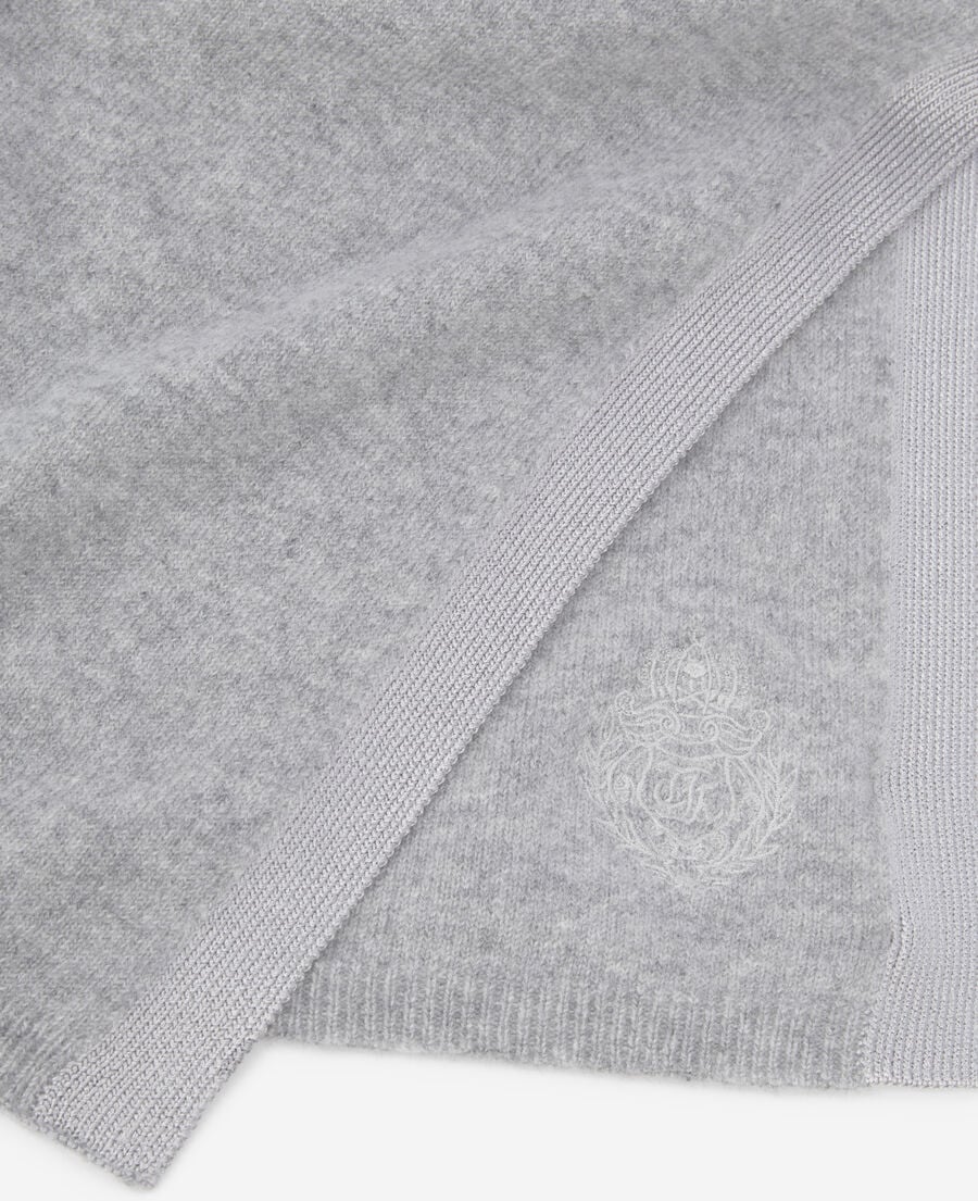 The Kooples MIXTE MIDDLE GREY MEL écharpe en cachemire grise