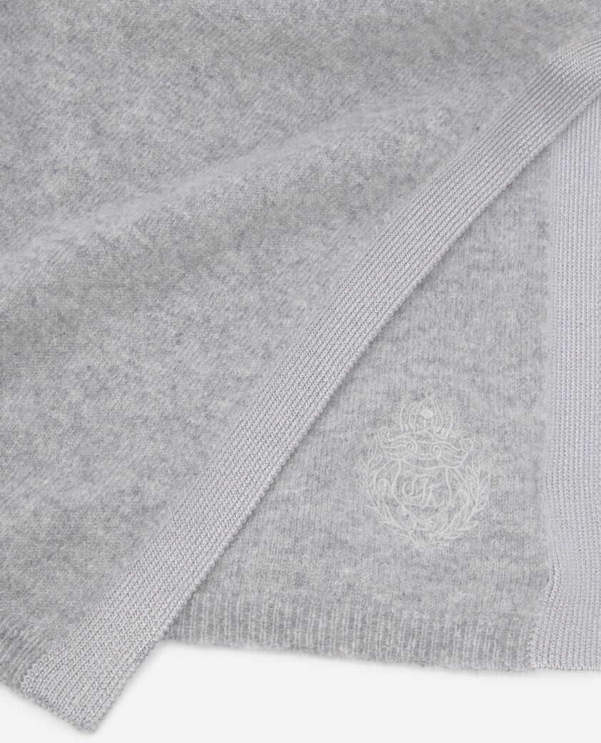 The Kooples UNISEX MIDDLE GREY MEL grauer schal aus kaschmir