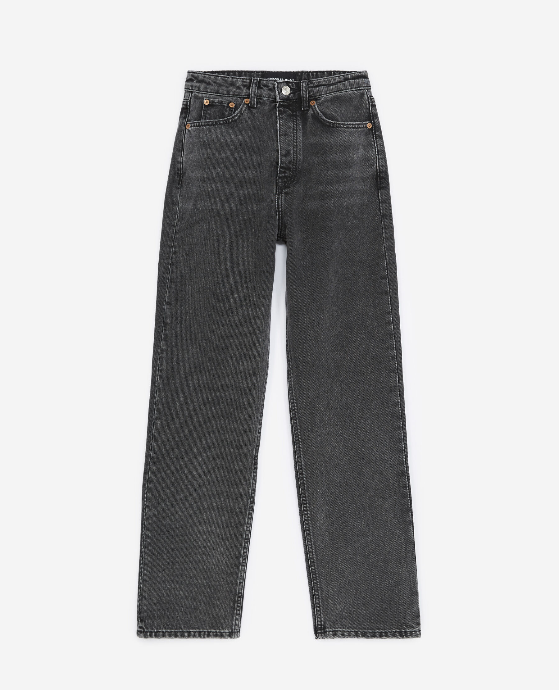 Jeans noir delavé femme sales