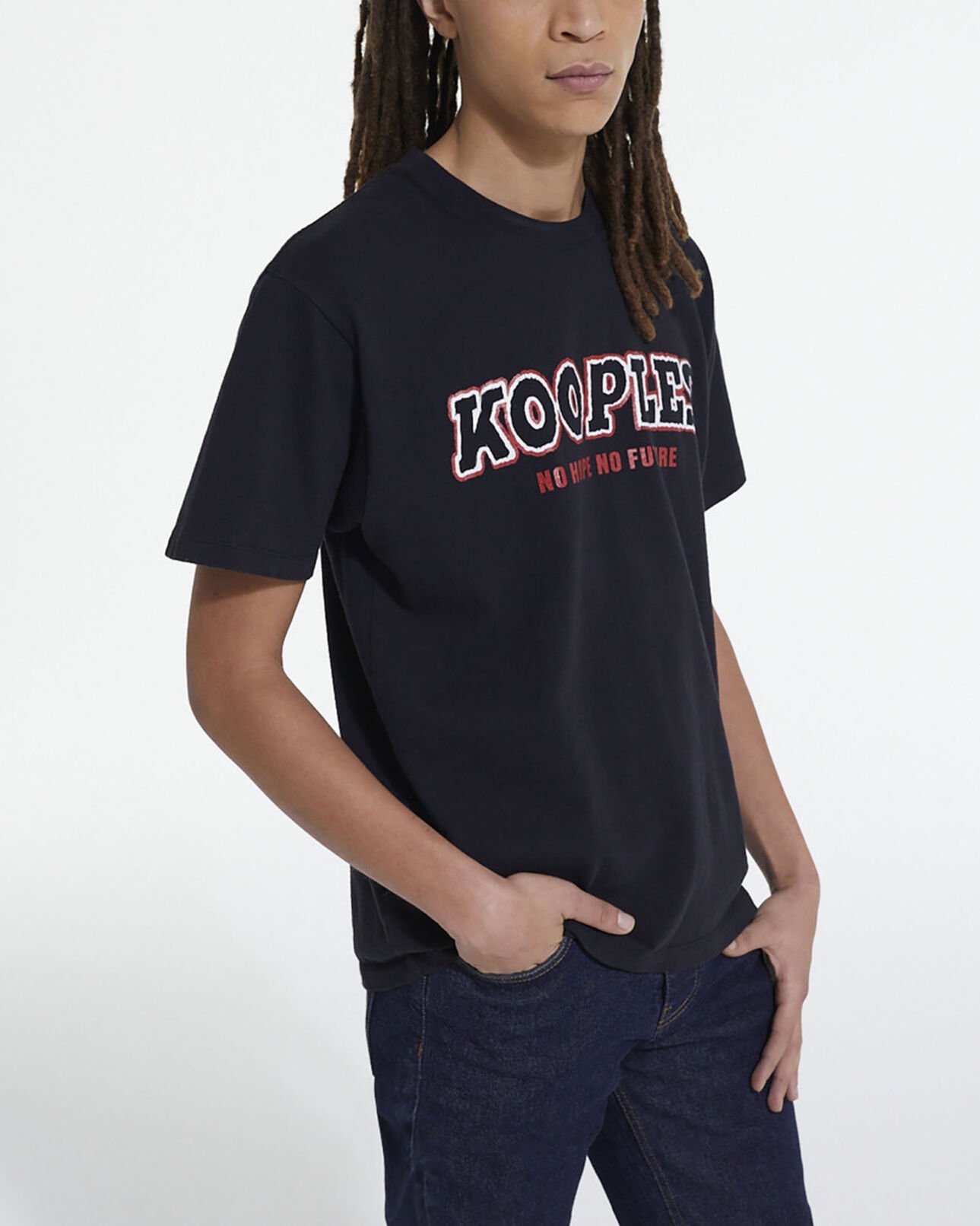 The Kooples HOMME BLACK t-shirt noir