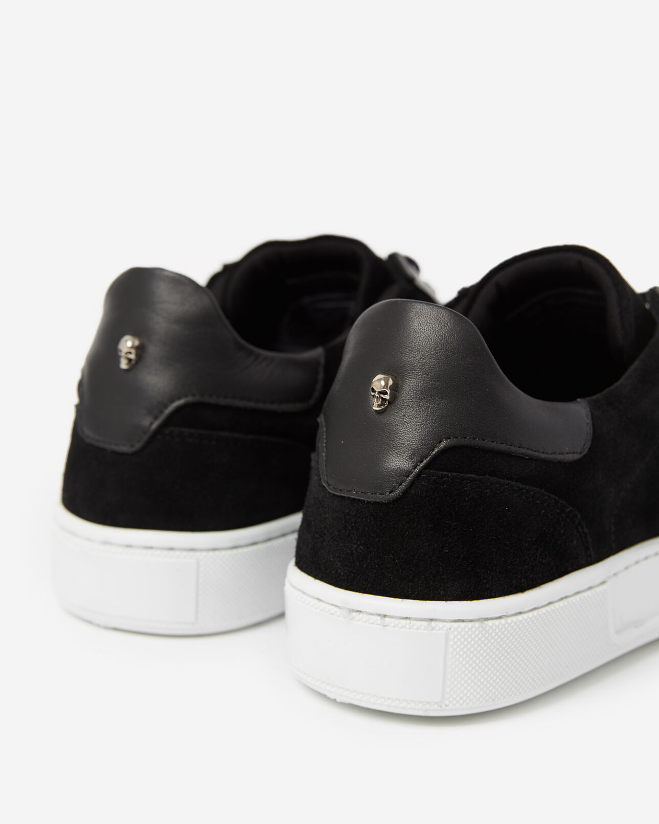 The Kooples HOMME BLACK baskets basses cuir noir