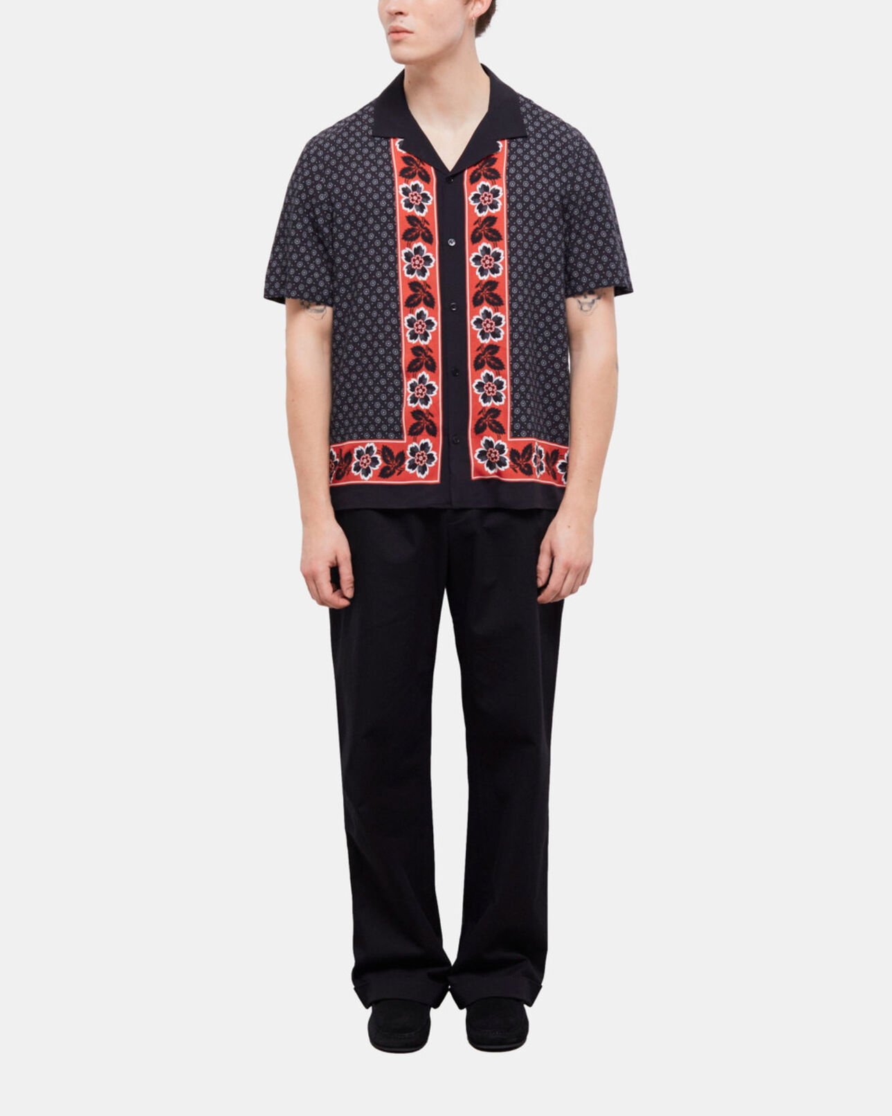 The Kooples HOMME BLACK chemise imprimée