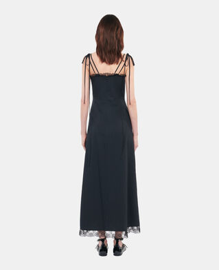 The Kooples F BLACK long black dress with lace