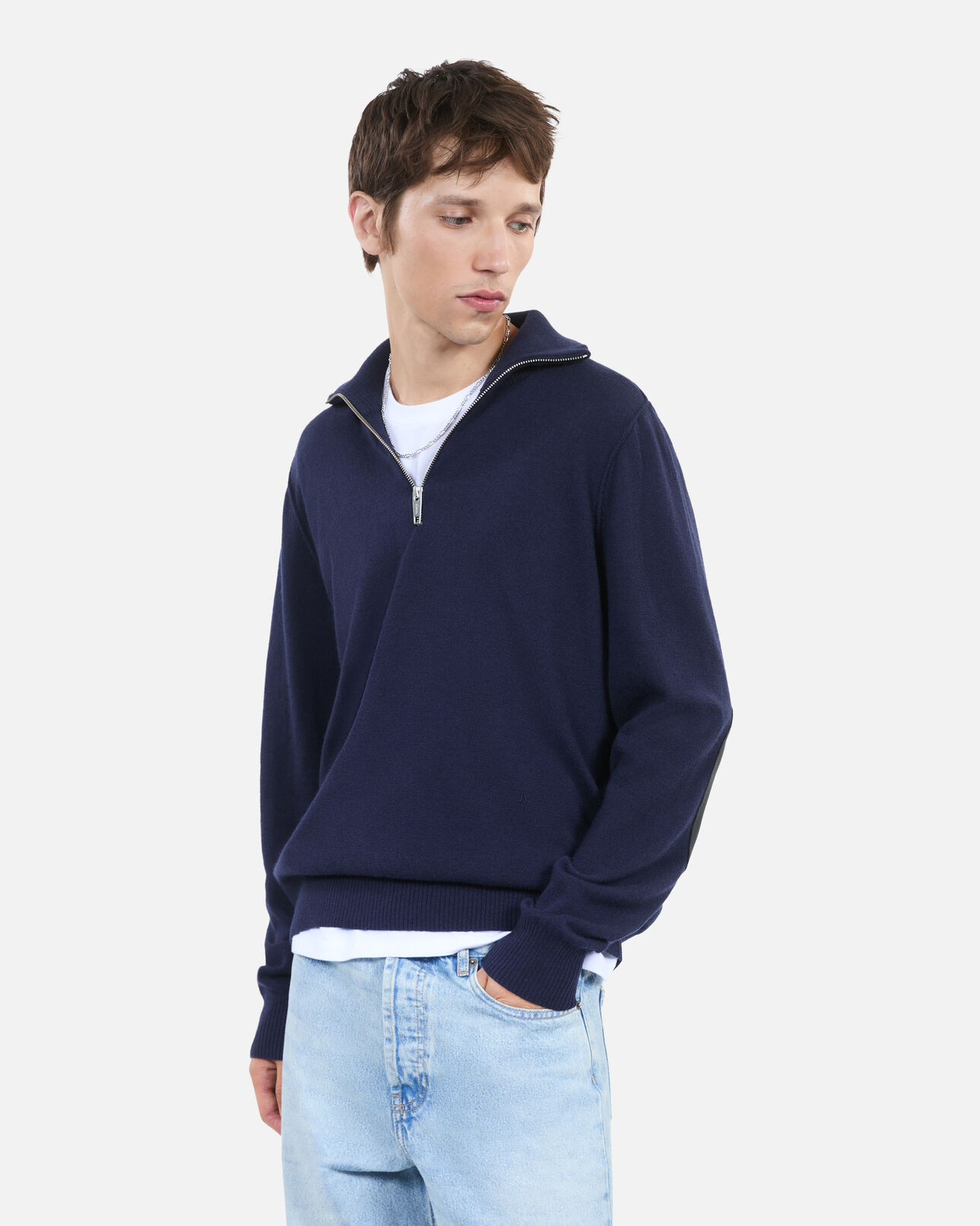 The Kooples MEN NAVY navy blue wool sweater