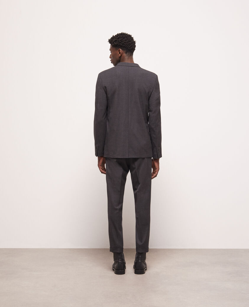 The Kooples MEN BLACK GREY wool suit jacket