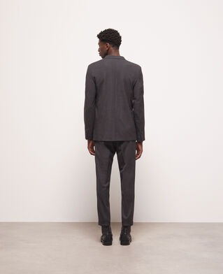 The Kooples HERREN BLACK GREY anzugjacke aus wolle