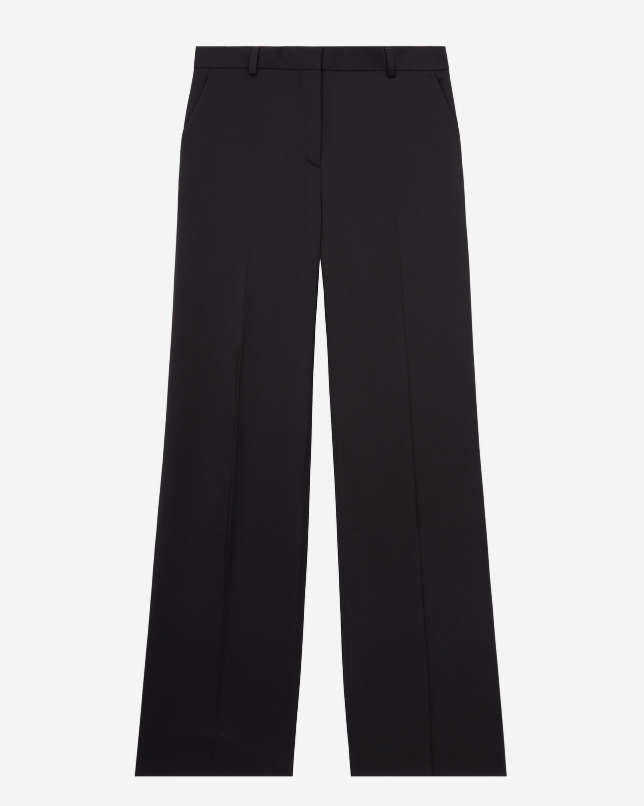 The Kooples FEMME BLACK pantalon tailleur noir satiné