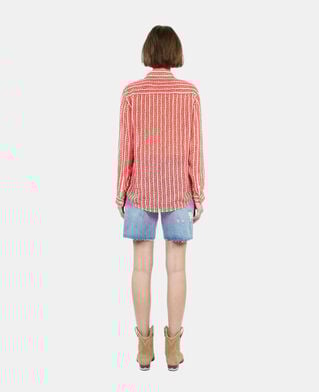 The Kooples WOMEN RED WHITE printed shirt