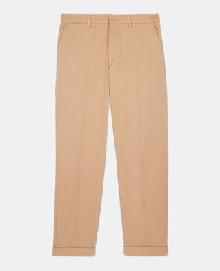 The Kooples MEN CAMEL camel cotton trousers
