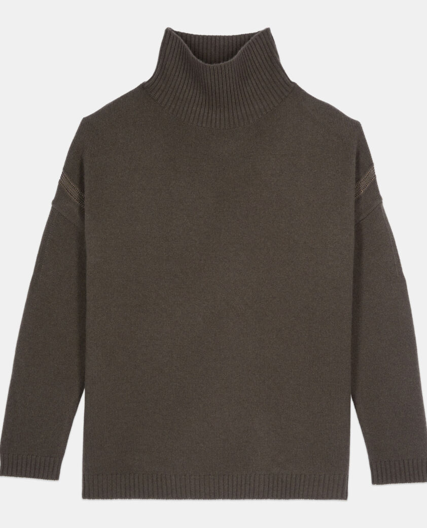 The Kooples MUJER KAKI jersey cachemira caqui