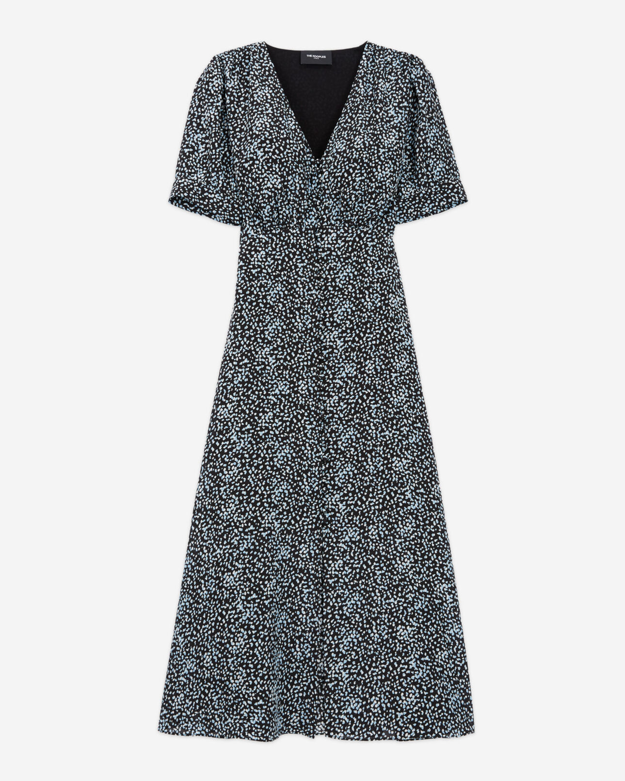 The Kooples FEMME INK BLUE robe longue bleue