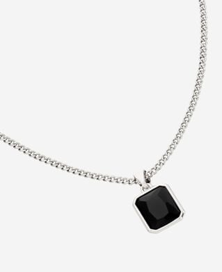 The Kooples H SILVER necklace with silver pendant