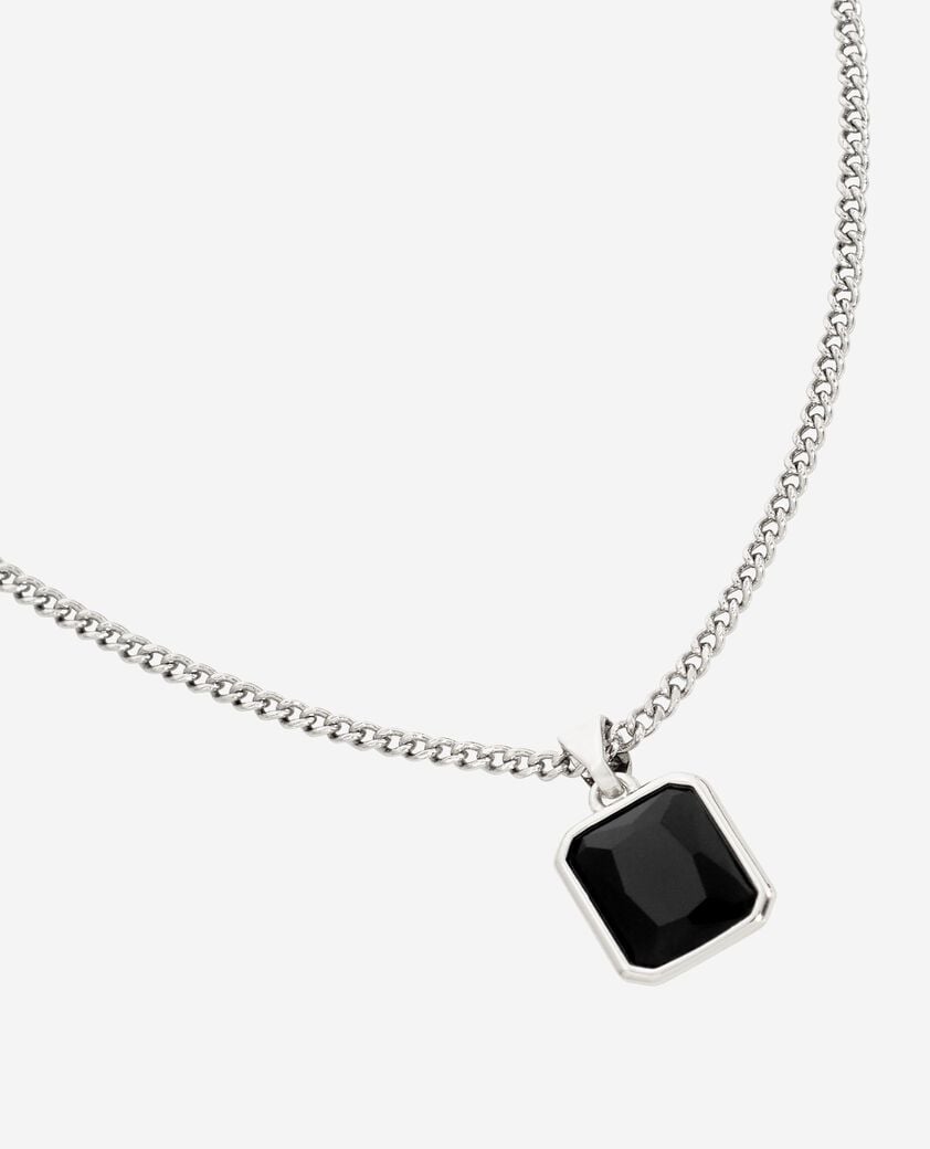 The Kooples HOMME SILVER collier avec pendentif argenté