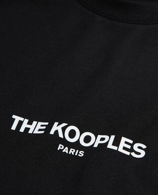 The Kooples MEN BLACK black logo t-shirt