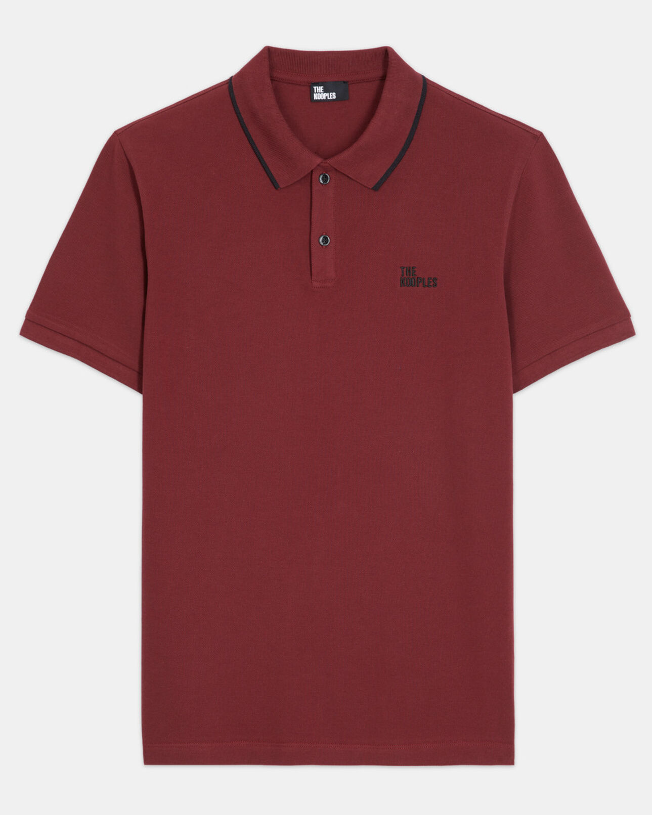 The Kooples MEN BURGUNDY classic burgundy polo