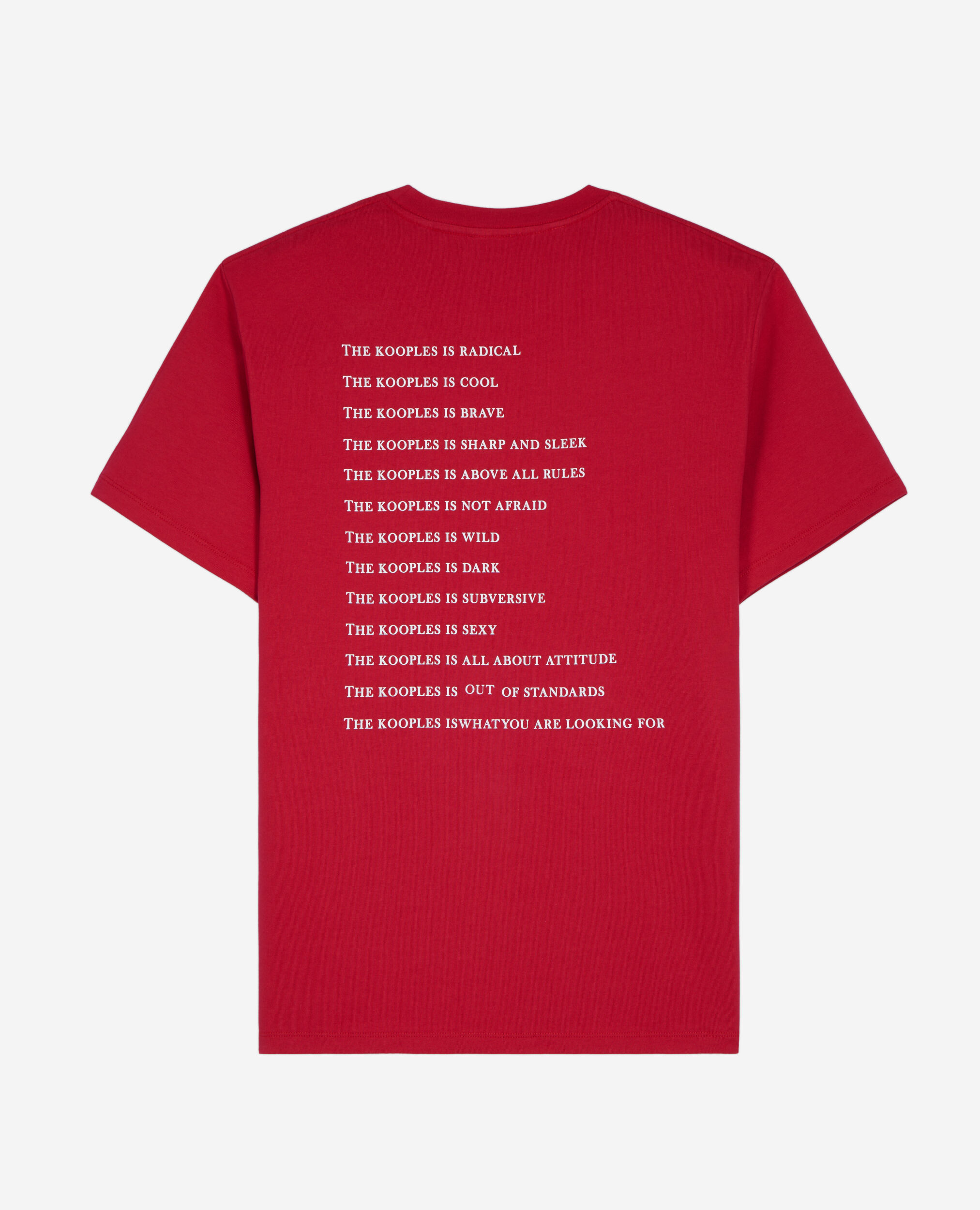 Rotes T-Shirt „What is“ für Herren, CHERRY, hi-res image number null