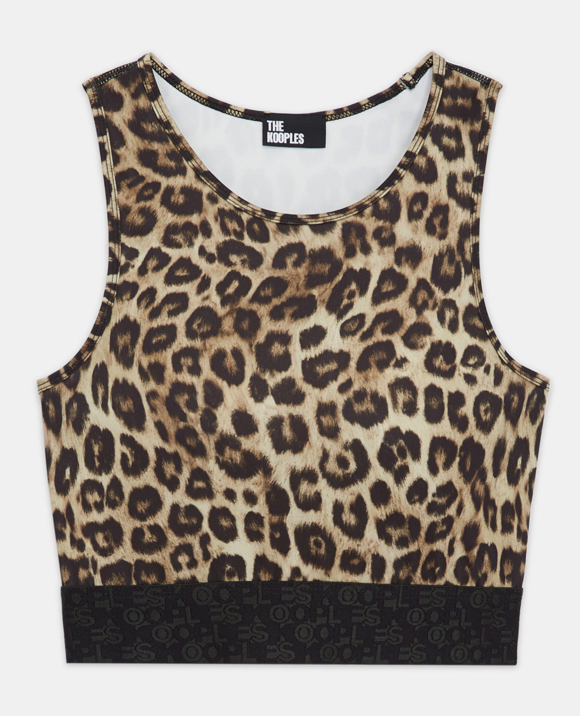 Leopard print technical bra, LEOPARD, hi-res image number null