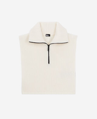 The Kooples WOMEN ECRU ecru ribbed wool plastron