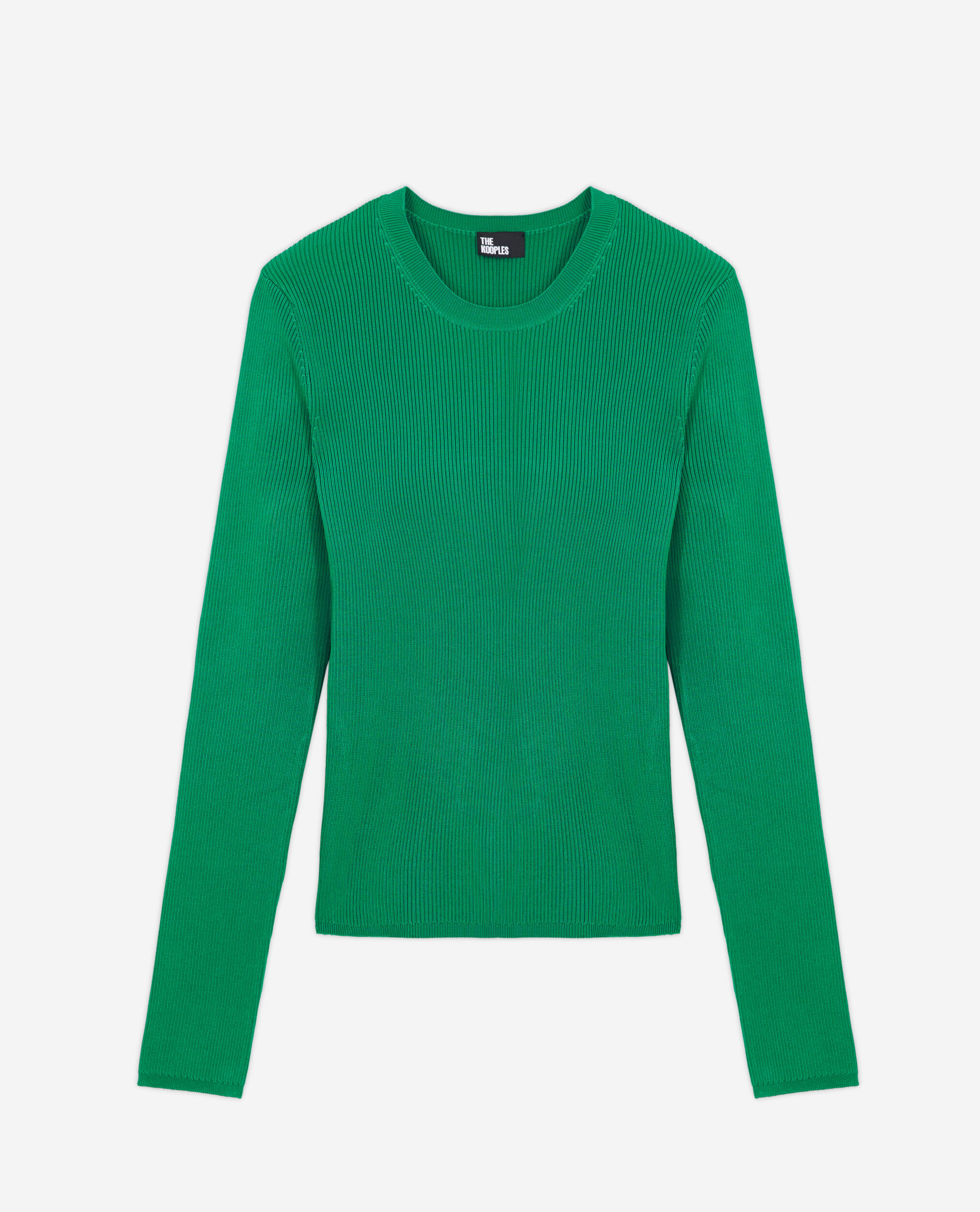 Grüner, eng anliegender Pullover, GREEN, hi-res image number null
