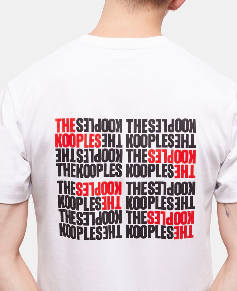 t-shirt logo the kooples blanc