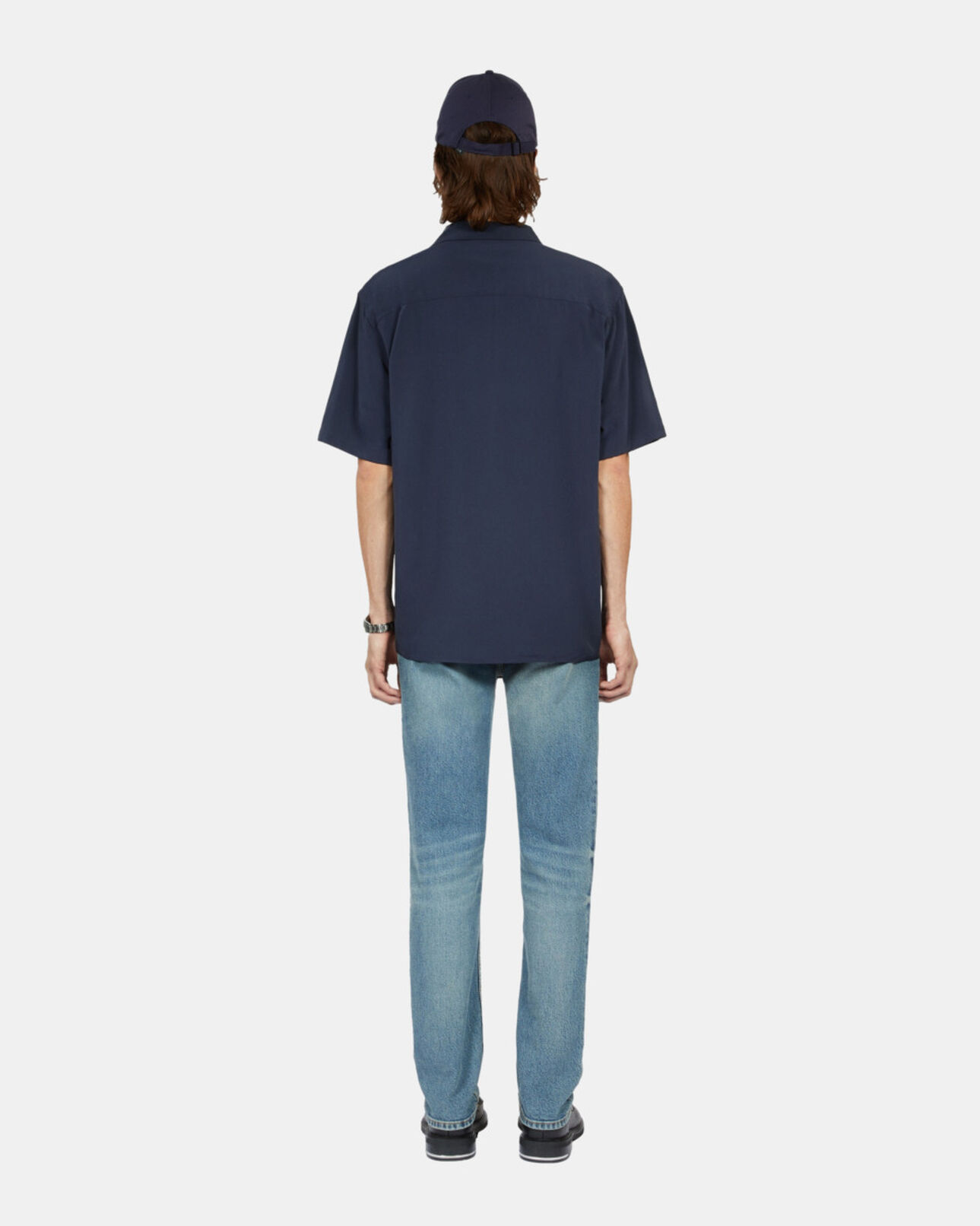 The Kooples HOMME NAVY chemise manches courtes bleu marine
