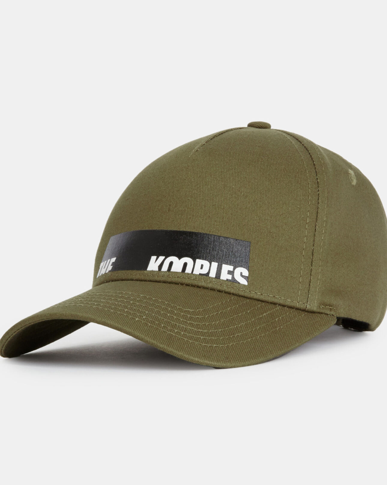 The Kooples UNISEX KAKI khakifarbene kappe aus baumwolle