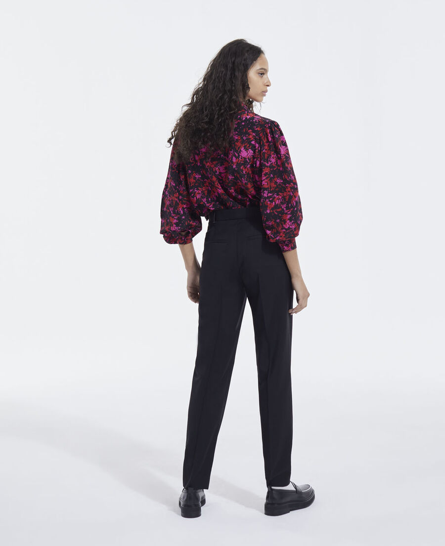 The Kooples F PINK red and pink patterned silk shirt