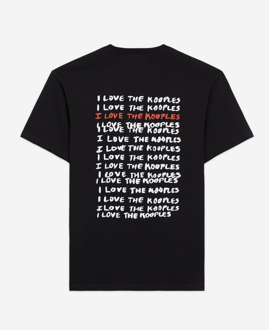 men's i love kooples black t-shirt
