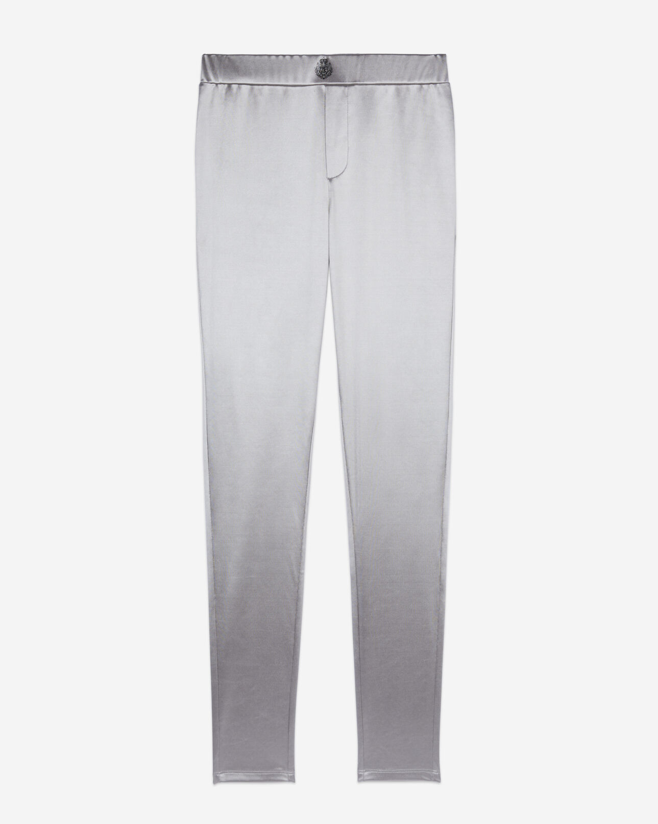 The Kooples FEMME SILVER legging satiné argenté