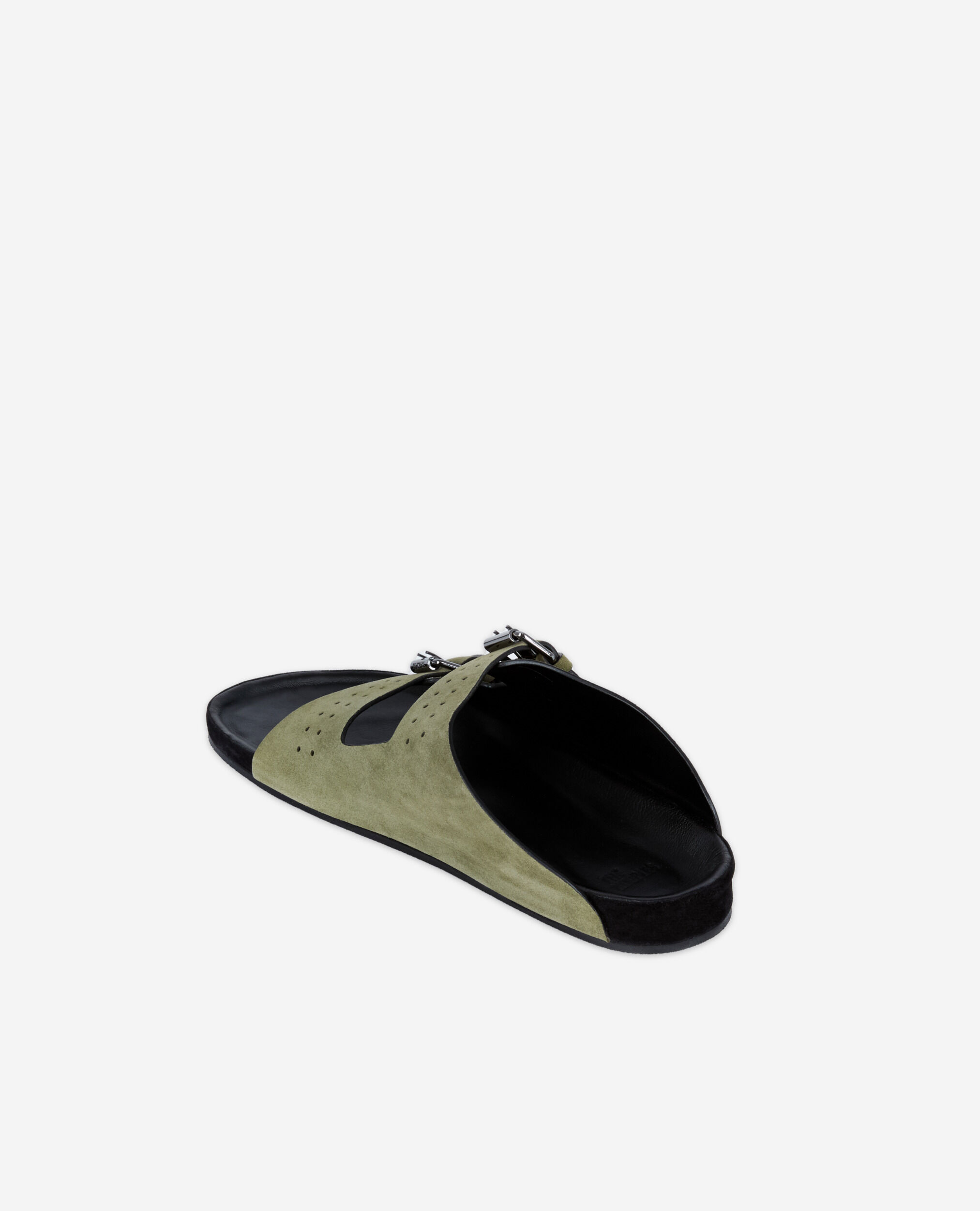 Sandales en cuir kaki, KAKI, hi-res image number null