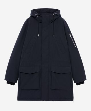 The Kooples H NAVY navy water-repellent parka