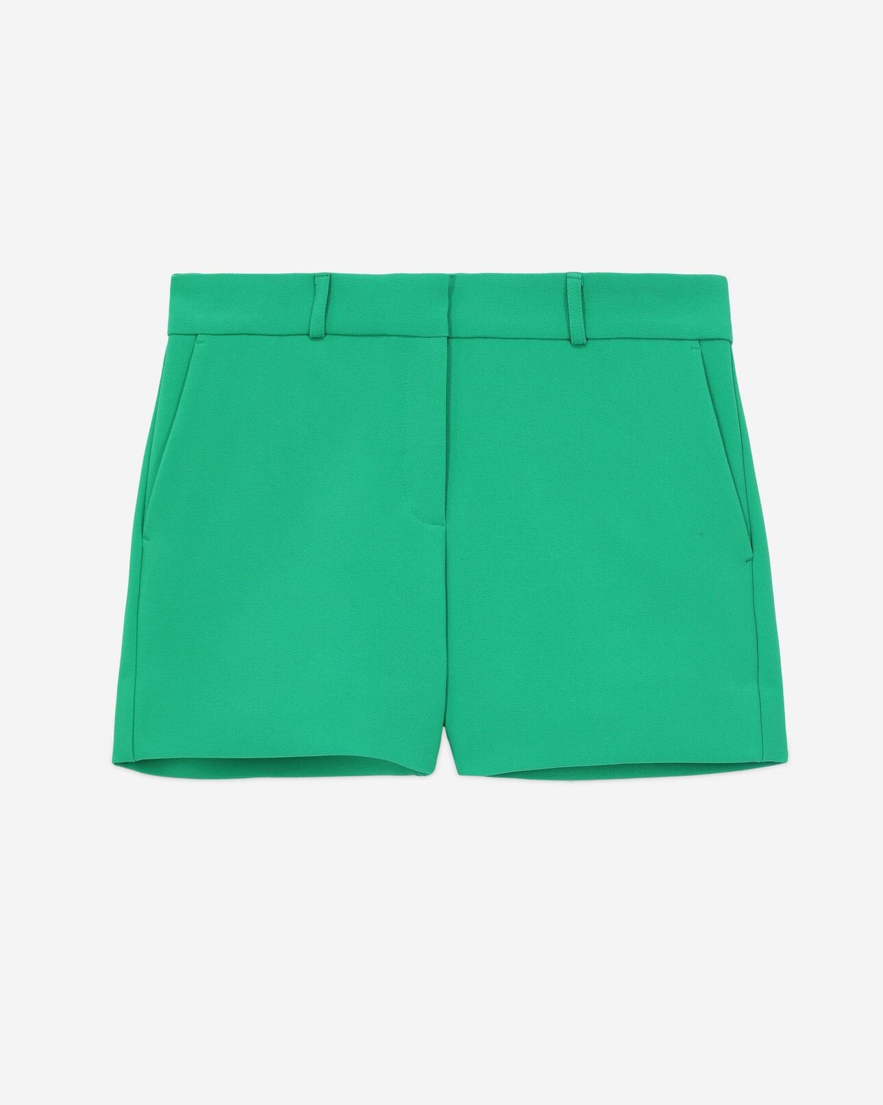The Kooples DAMEN GREEN grüne anzugshorts aus krepp
