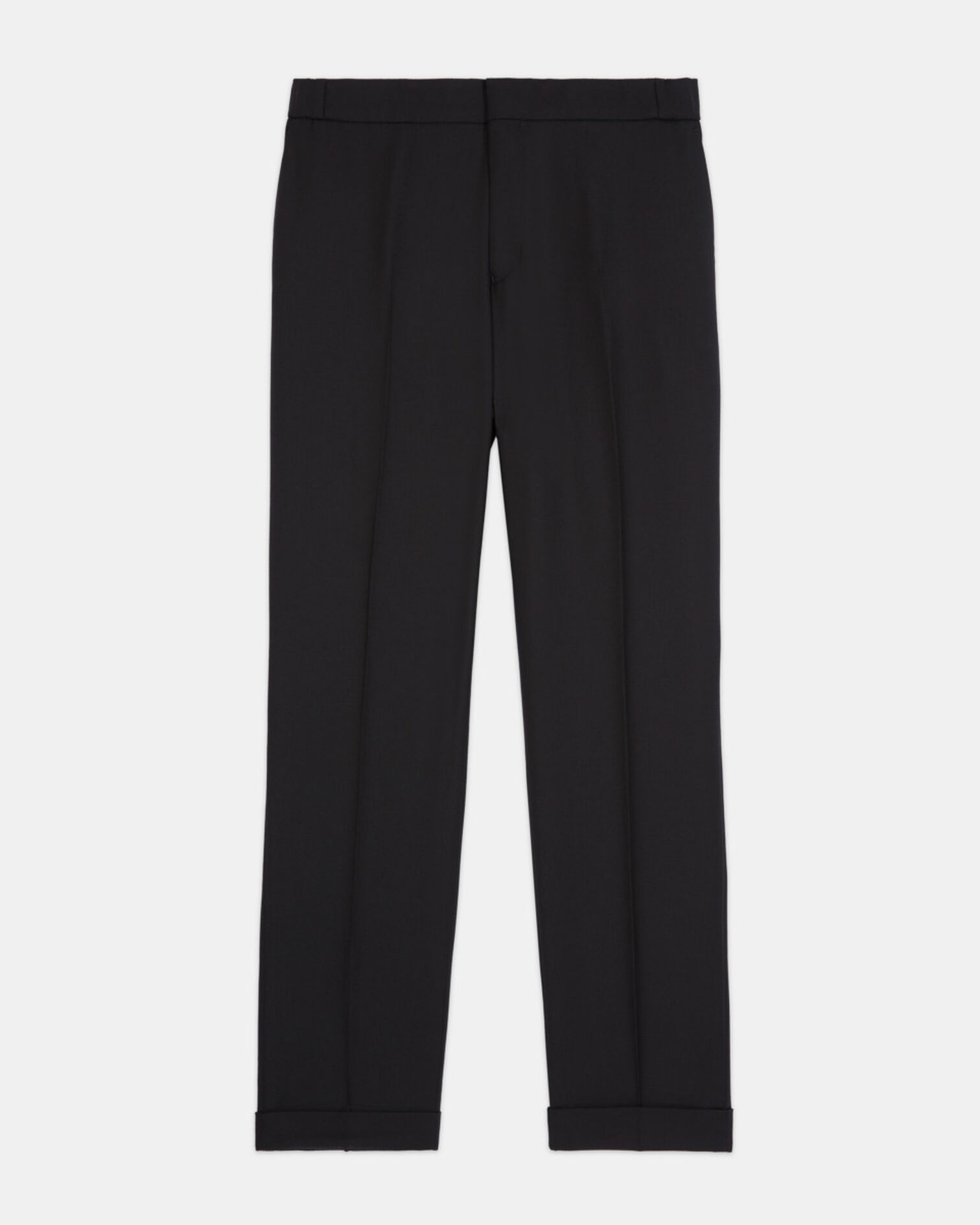 Black wool pants, BLACK, hi-res image number null