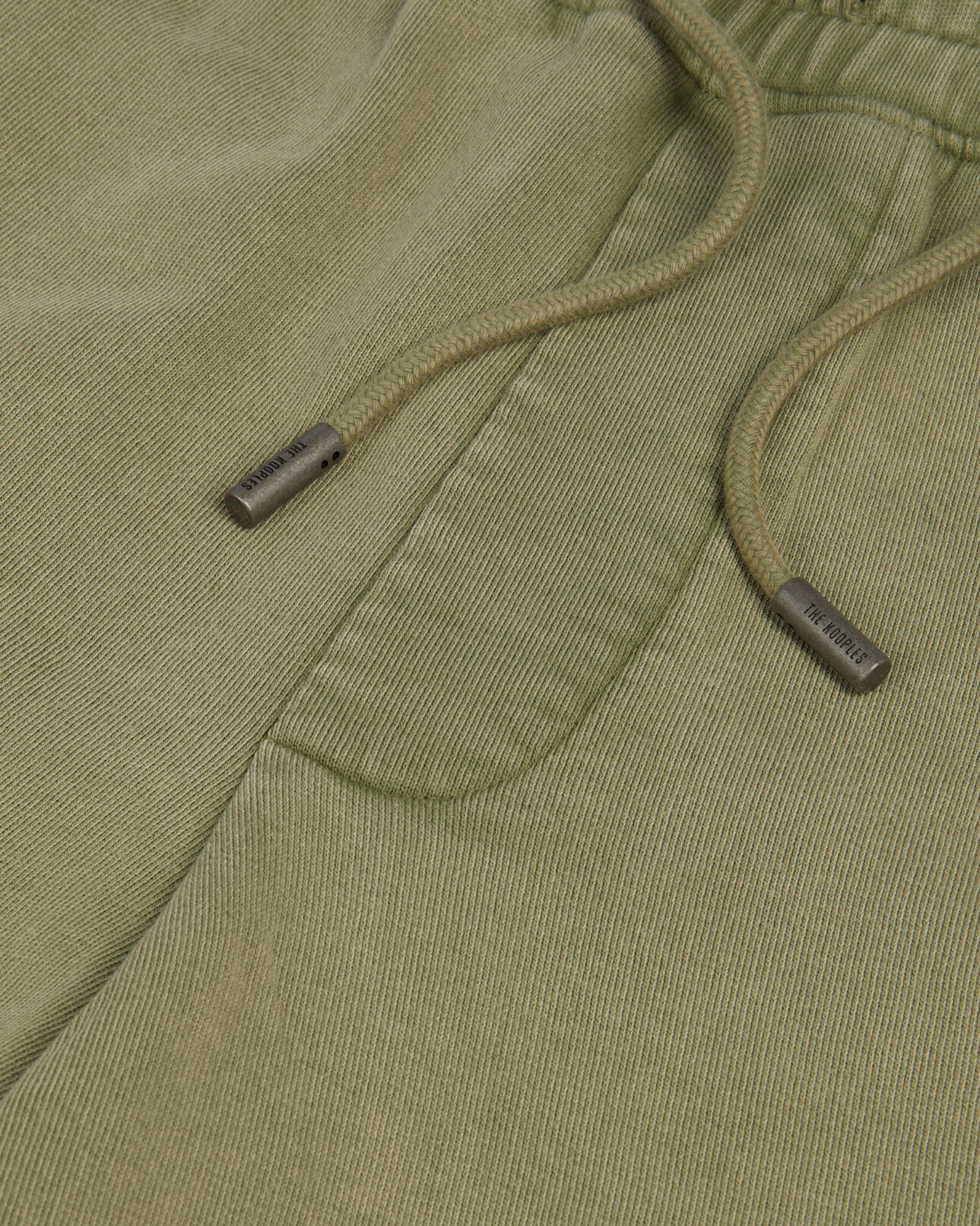 The Kooples MEN KAKI GREY light green cotton shorts