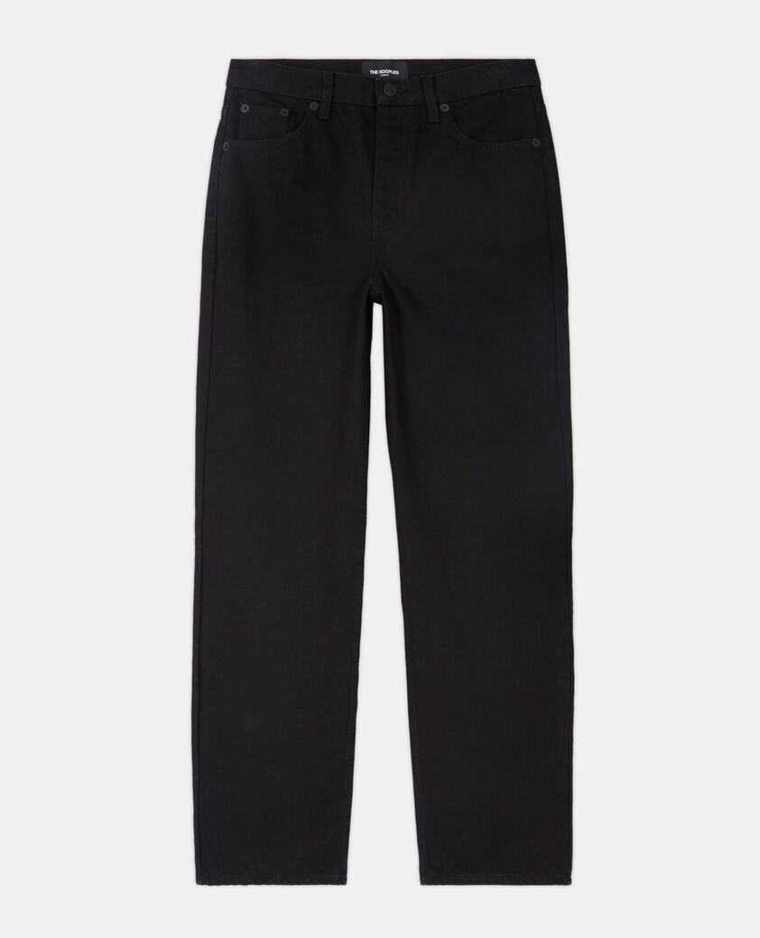 The Kooples WOMEN BLACK black straight-cut jeans