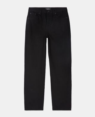 The Kooples WOMEN BLACK black straight-cut jeans