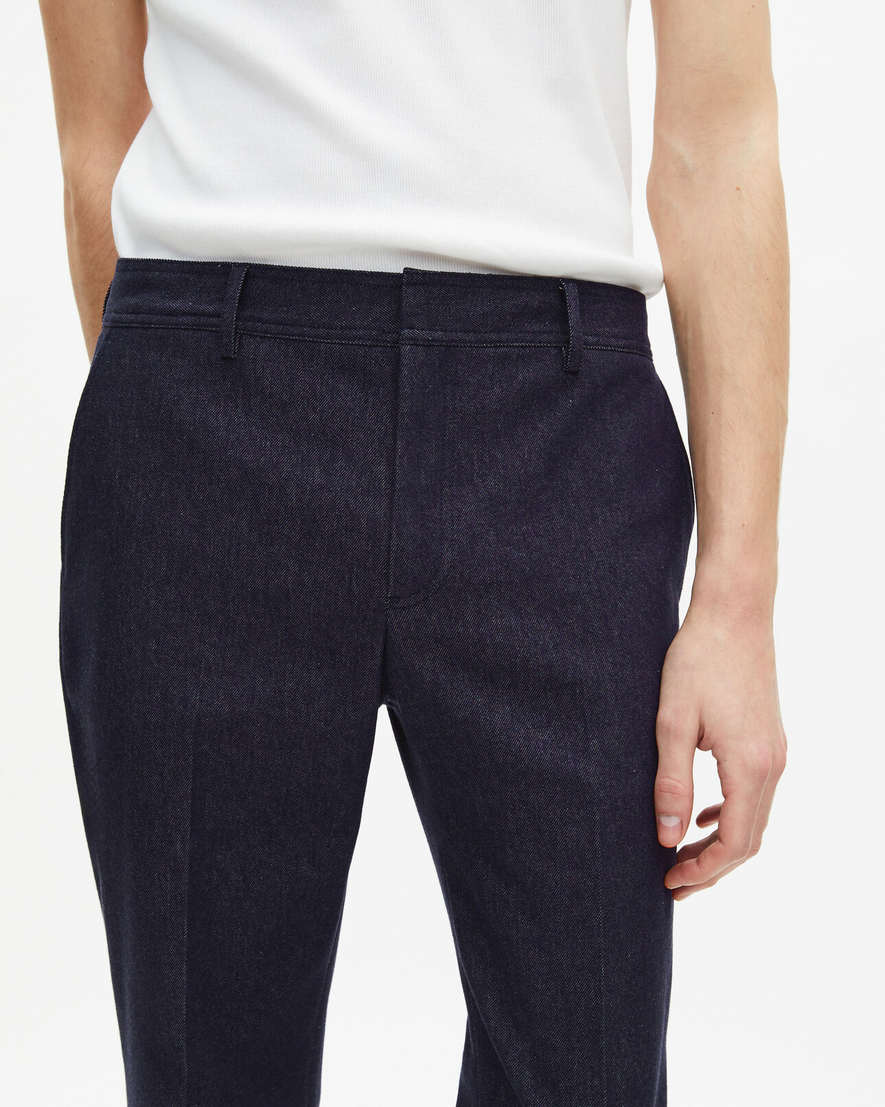 The Kooples HOMBRE NAVY pantalón de traje azul efecto vaquero