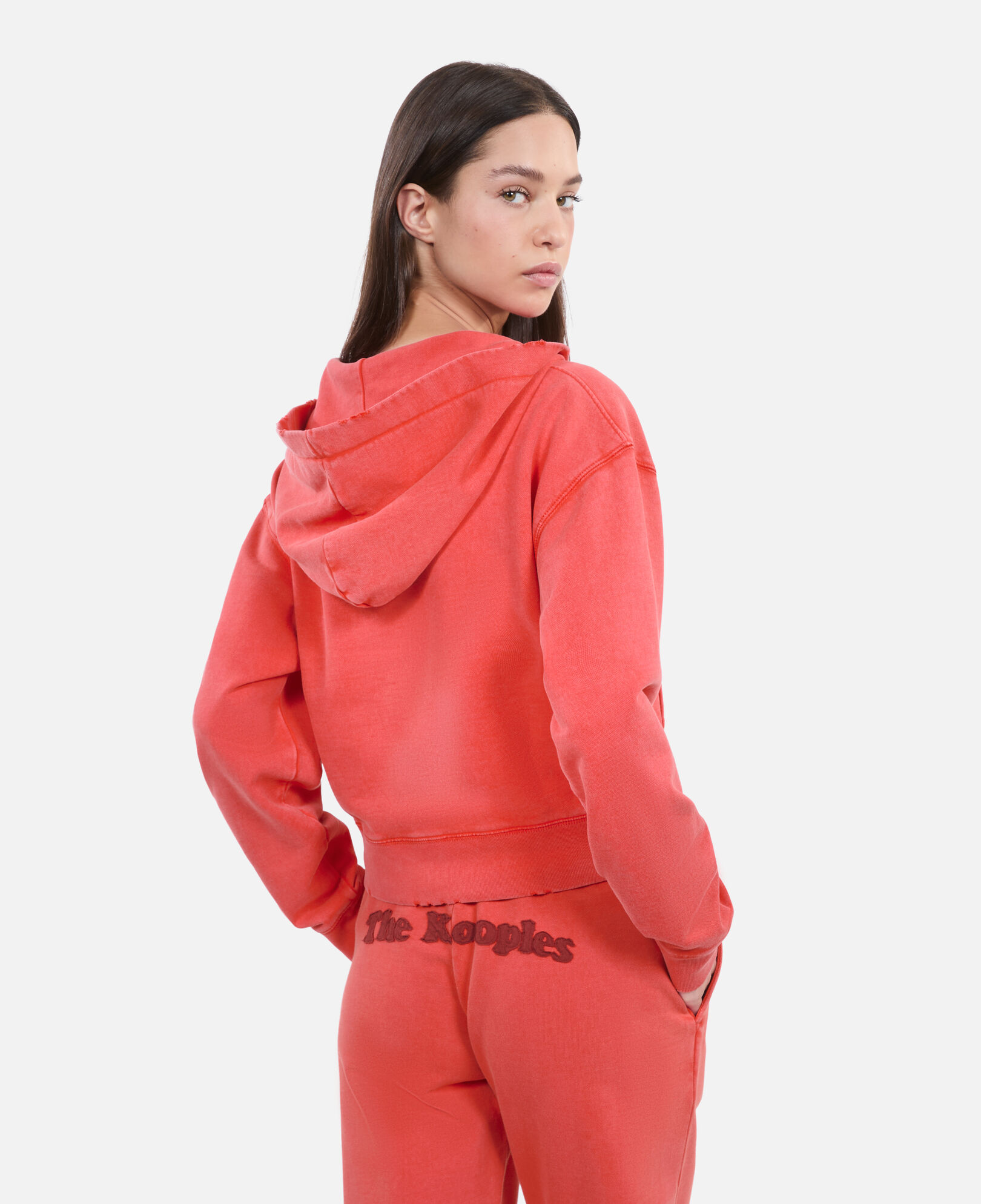 The Kooples F RUBIS red logo hoodie
