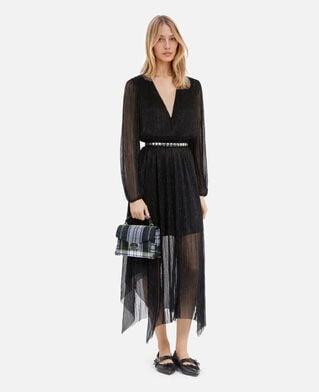 The Kooples FEMME GREEN-WHITE sac emily small en laine &agrave; carreaux the kooples x harris tweed