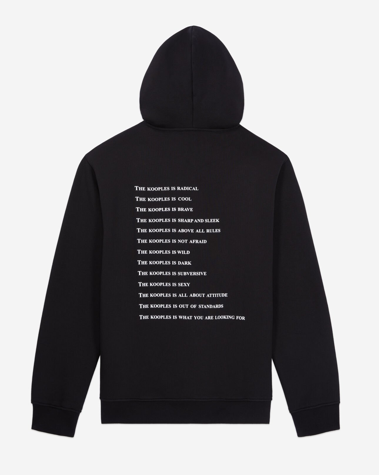 The Kooples HOMME BLACK sweatshirt zippé à capuche what is noir