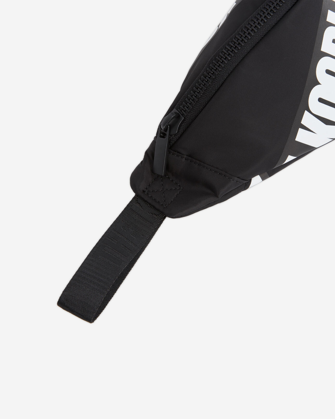 The Kooples WOMEN BLACK black waist bag with tape logo