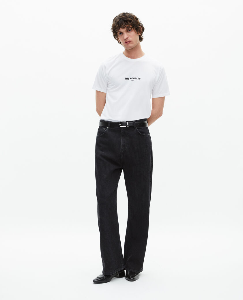 The Kooples MEN WHITE white logo t-shirt