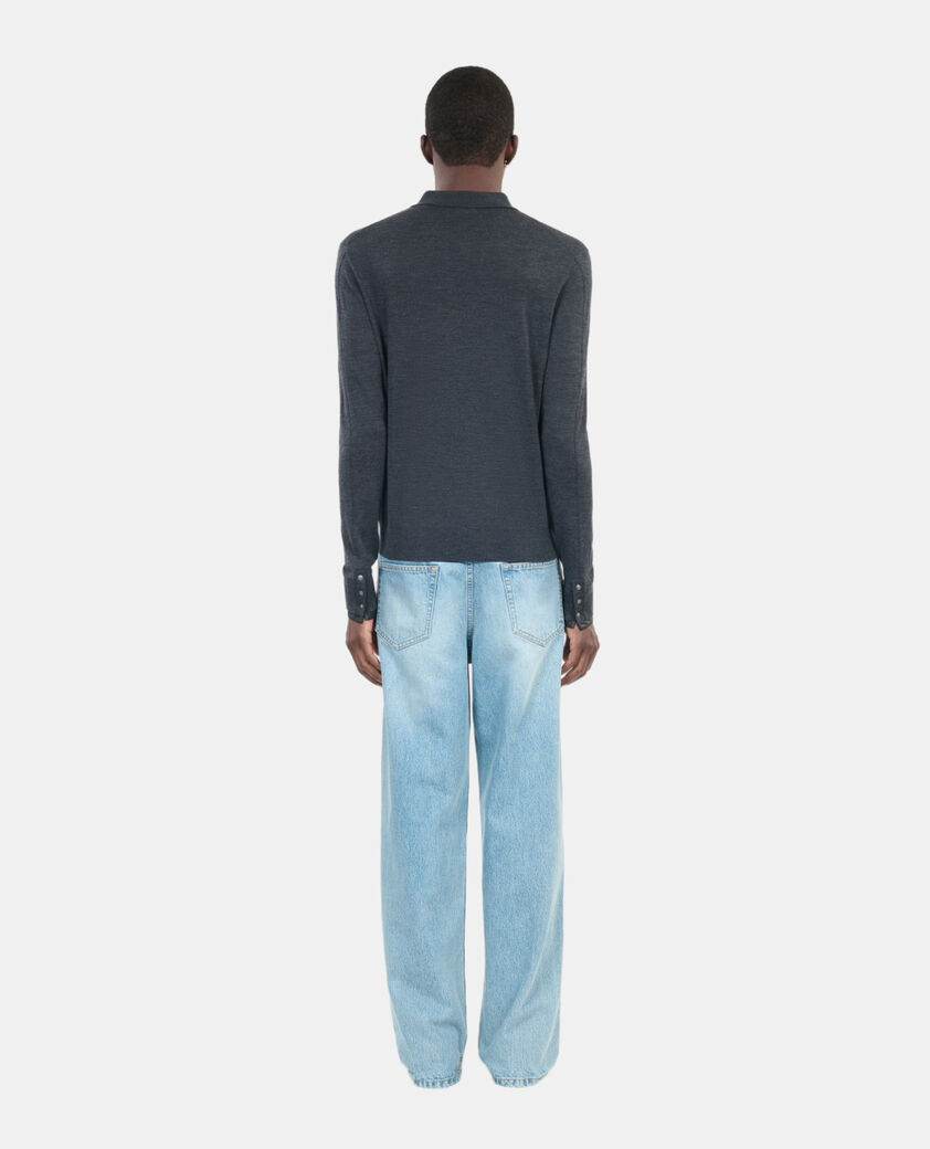 The Kooples HOMBRE ANTHRACITE MELANGE jersey lana gris