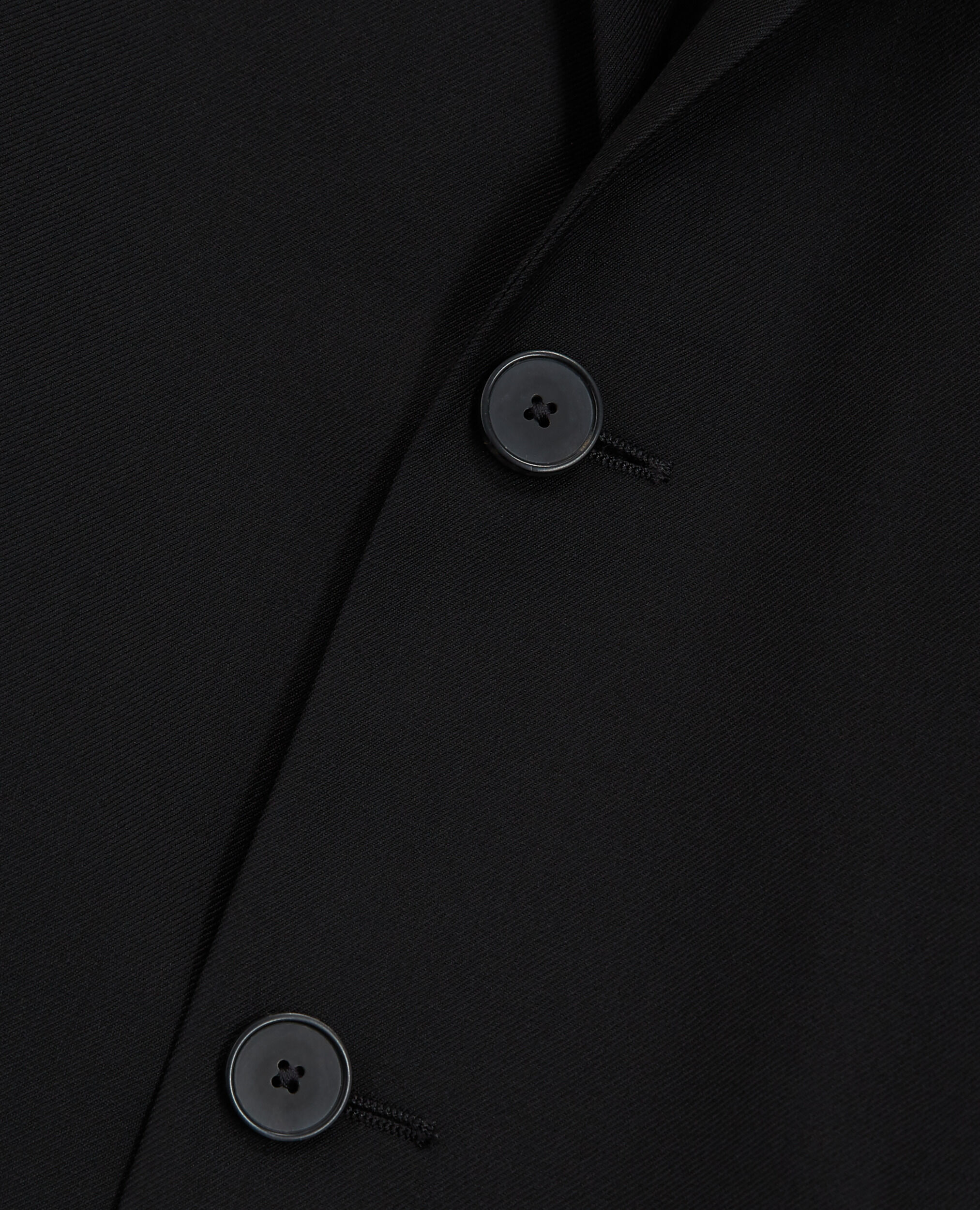 Veste de costume en laine noire, BLACK, hi-res image number null